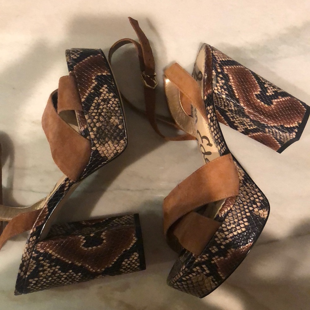 Sam Edelman Python platform heels - Picture 2 of 2